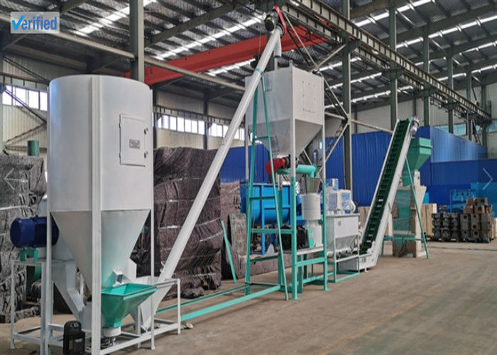 Ligne de granulation d'aliments pour animaux personnalisable avec guide d'installation par ingénieur et alimentation 380V/50Hz/3 phases