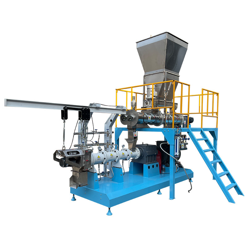 aliments pour chiens 200-300kg/h faisant les poissons de flottement de Tilapia de poisson-chat de machine alimenter l'extrudeuse de granule avec 1 an de garantie