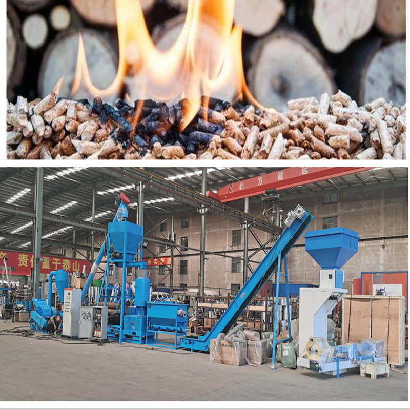 Ligne de production de granulés de biomasse de haute capacité 1-10TPH pour les copeaux de bois de paille de pin