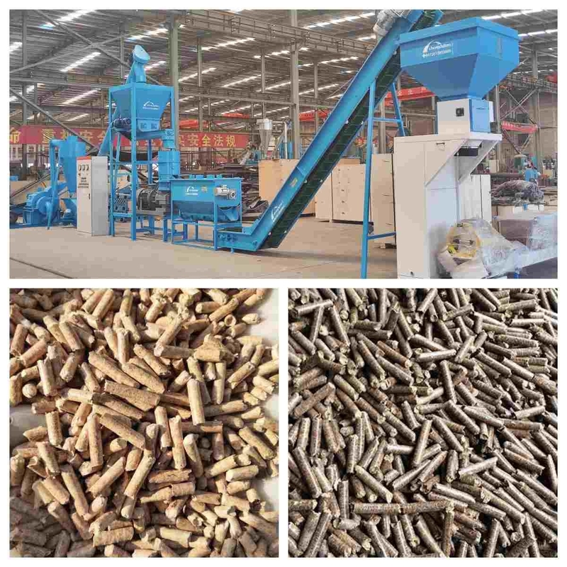 Chaîne de production en bois de granule de combustible organique d'Industial 1~10T/H pour faire le granule pour le chauffage