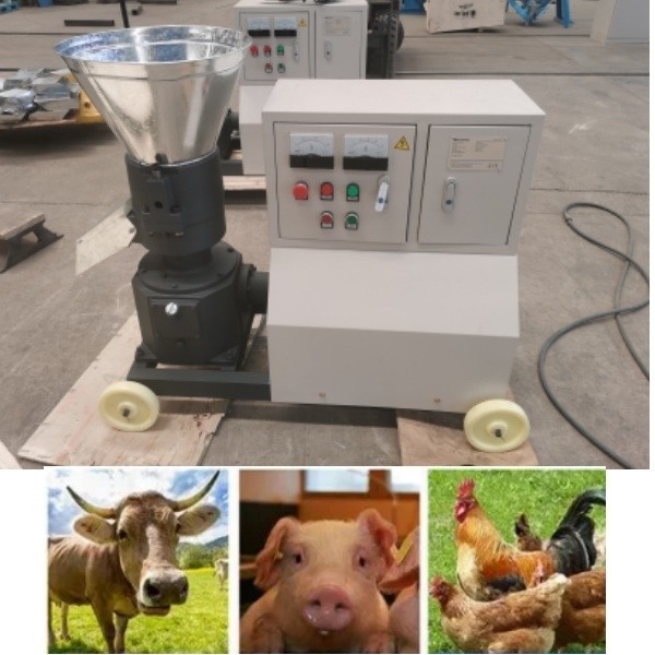 le diesel de la capacité 80-1000kg/granule entraîné par un moteur électrique d'alimentation de machine de granule d'alimentation des animaux fraisent facile actionnent la fabrication d'alimentation de volaille