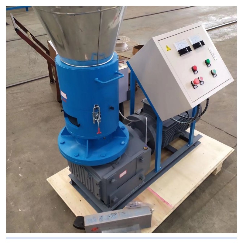 Bois en bois Chip Pellet Machine High Density de biomasse de moulin de granule de matrice de l'appartement 500KG/H
