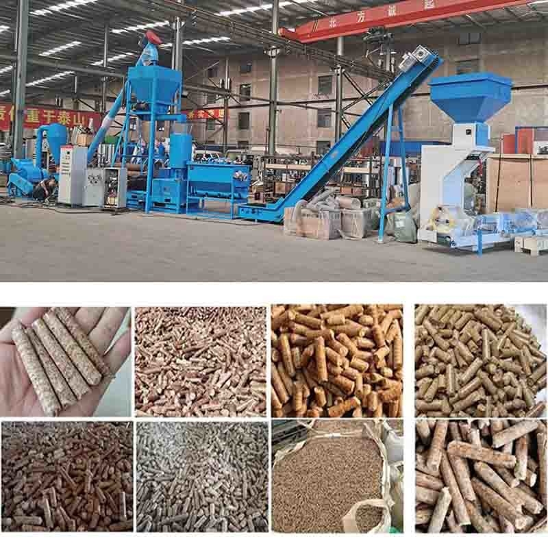 chaîne de production en bois du granule 600-800kg/H granule de biomasse faisant la matrice d'appartement de machine