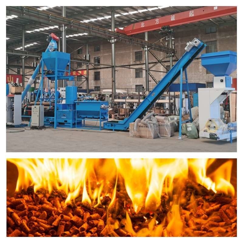 haute densité en bois de machine de granule de déchets de Chip Pellet Machine 1-2tph en bois de 6-12mm