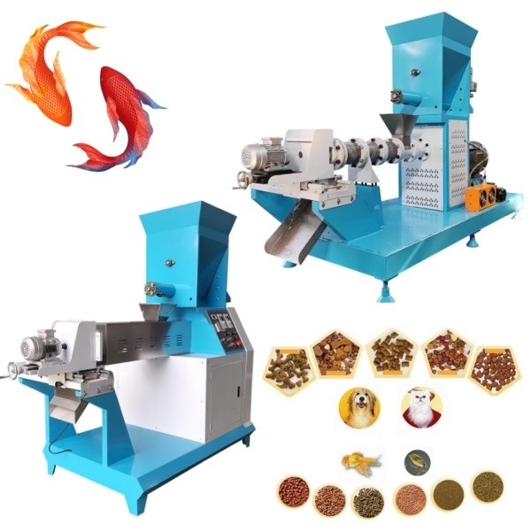 Les poissons d'animal familier alimentent l'équipement de production les poissons de flottement que de rendement optimum alimentent la chaîne de production machine d'extrudeuse d'alimentation