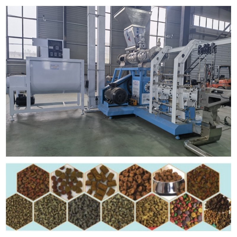 chaîne de production flottante d'alimentation pour poissons d'acier inoxydable de 1-12mm puissance principale de moteur 5.5-132kw