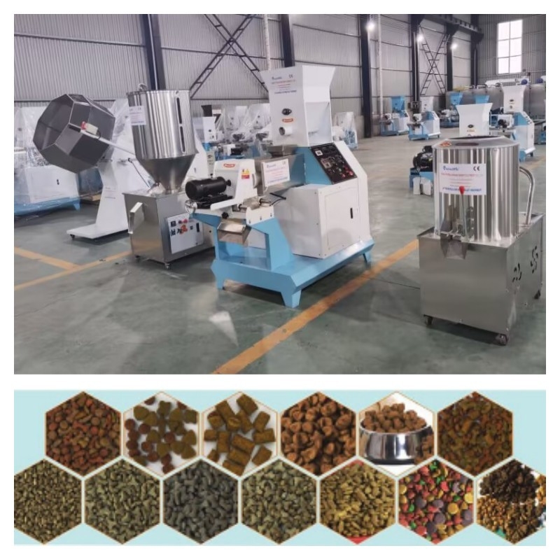 chaîne de production flottante d'alimentation pour poissons d'acier inoxydable de 1-12mm puissance principale de moteur 5.5-132kw