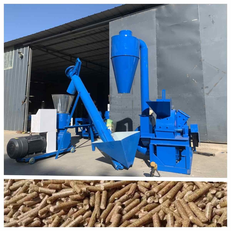 chaîne de production en bois du granule 300kg/H chaîne de production rentable de granule d'alimentation
