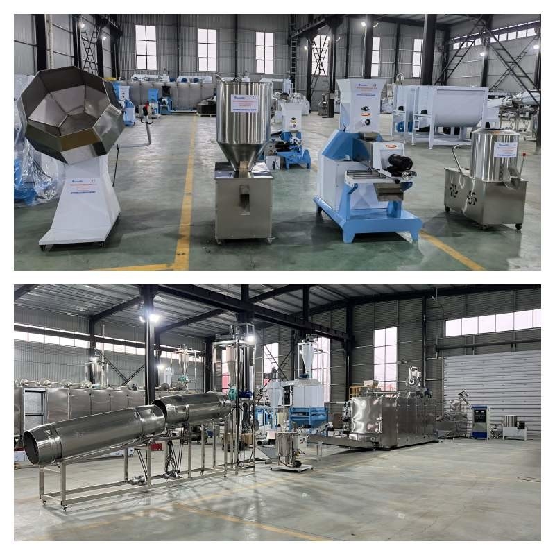 chaîne de production de flottement d'alimentation des poissons 0.5-2t/H avec l'extrudeuse d'aliments pour chiens de moule de 1-12mm