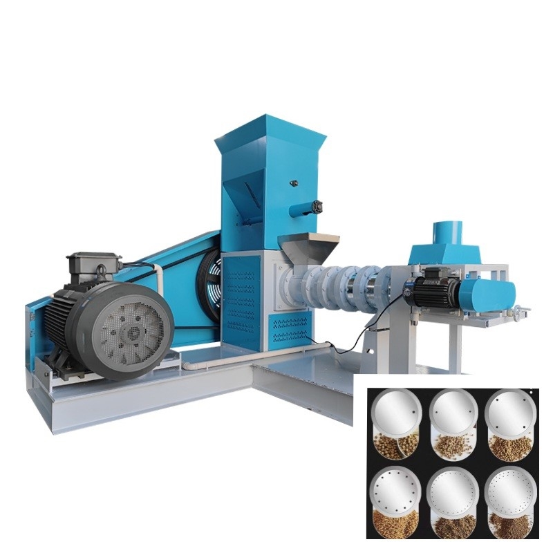 extrudeuse de flottement d'alimentation des poissons 500kg/H avec l'extrudeuse d'aliment pour animaux familiers de granule de 1-12mm avec du CE