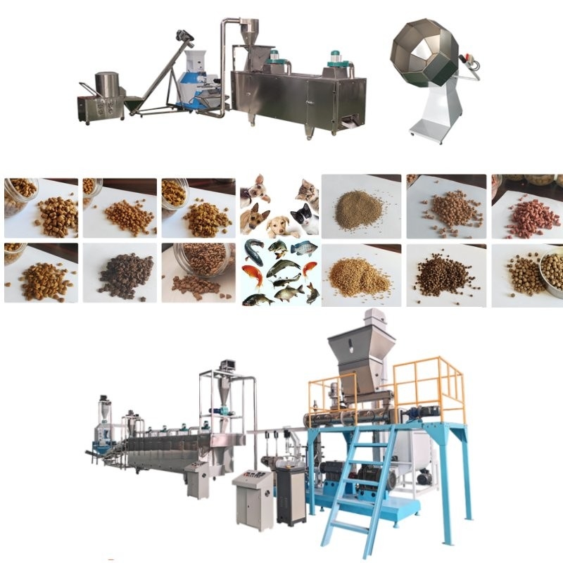 50-2000 ligne de descente/de flottement de kg/h heure de poissons d'alimentation d'extrudeuse avec la taille 0.8-12mm de granule