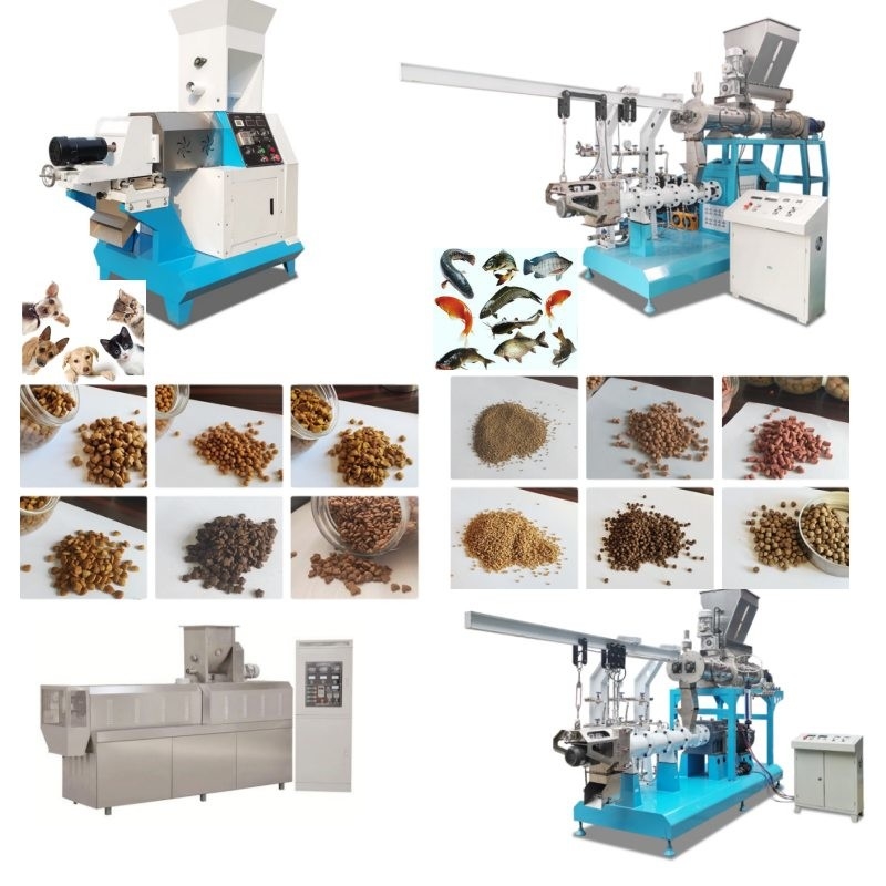50-2000 ligne de descente/de flottement de kg/h heure de poissons d'alimentation d'extrudeuse avec la taille 0.8-12mm de granule
