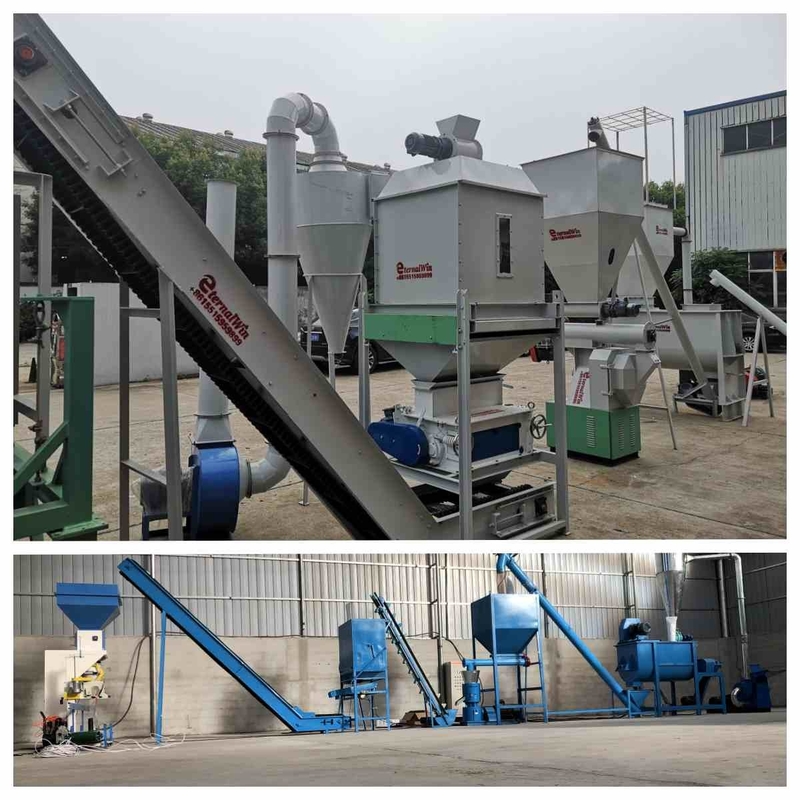 Chaîne de production de granule d'alimentation de la CE 5t/H Ring Die Feed Pellet Machine avec le générateur de vapeur