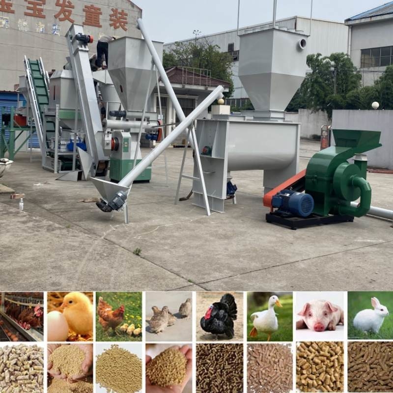 Chaîne de production de granule de l'alimentation des animaux 2TPH machine de granule de vache à alimentation de poulet de bétail