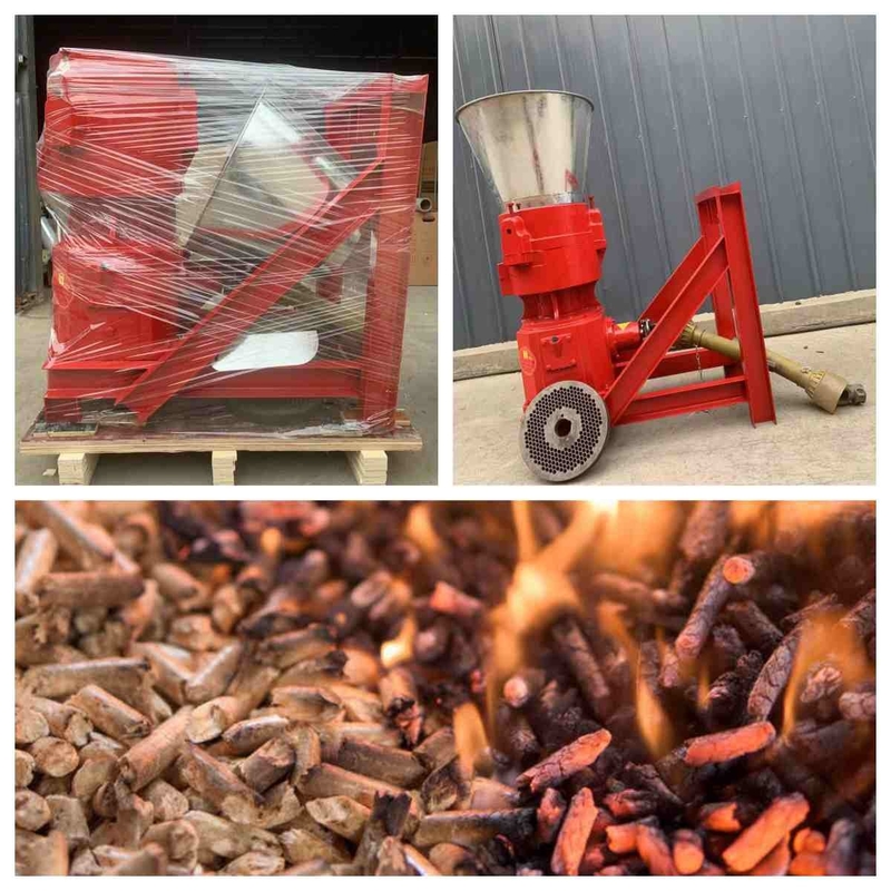 moulin de granule du lecteur PTO 300kg/hWood du tracteur 10-80hp pour faire des granules de biomasse de 6mm