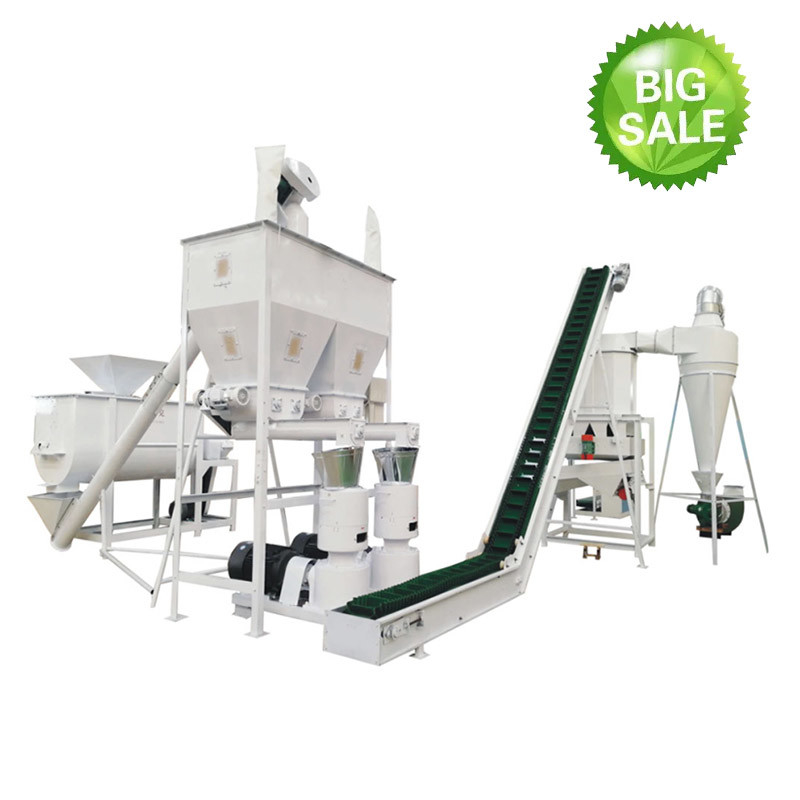 Chaîne de production de granule de 2 Ton Per Hour Animal Feed alimentation des animaux de moulin de granule de poulet