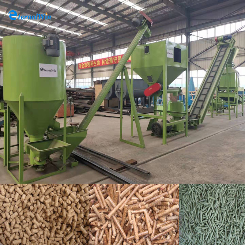 1-10 T/H 	Chaîne de production de granule d'alimentation des animaux granule de volaille de bétail faisant la machine