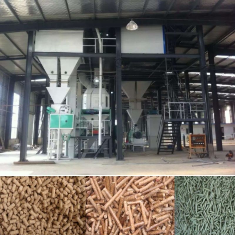 1-10 T/H 	Chaîne de production de granule d'alimentation des animaux granule de volaille de bétail faisant la machine
