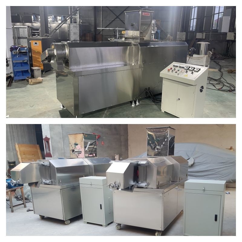 Ligne sèche sèche de production alimentaire d'animal familier de l'extrudeuse 55kw d'alimentation de poissons d'acier inoxydable