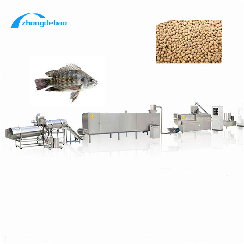 Chaîne de production de flottement d'alimentation des poissons 500KG/H CE ornemental d'extrudeuse de nourriture pour poissons