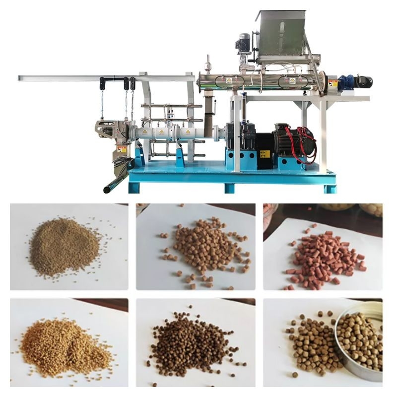 Type humide ligne de flottement d'alimentation de poissons de machine d'alimentation de poissons d'extrudeuse d'alimentation de vis de jumeau