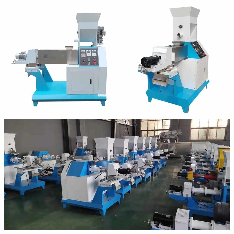 presse à vis de flottement de machine de granule d'alimentation d'animal familier de machine d'extrudeuse d'alimentation du Tilapia 100-200kg/H