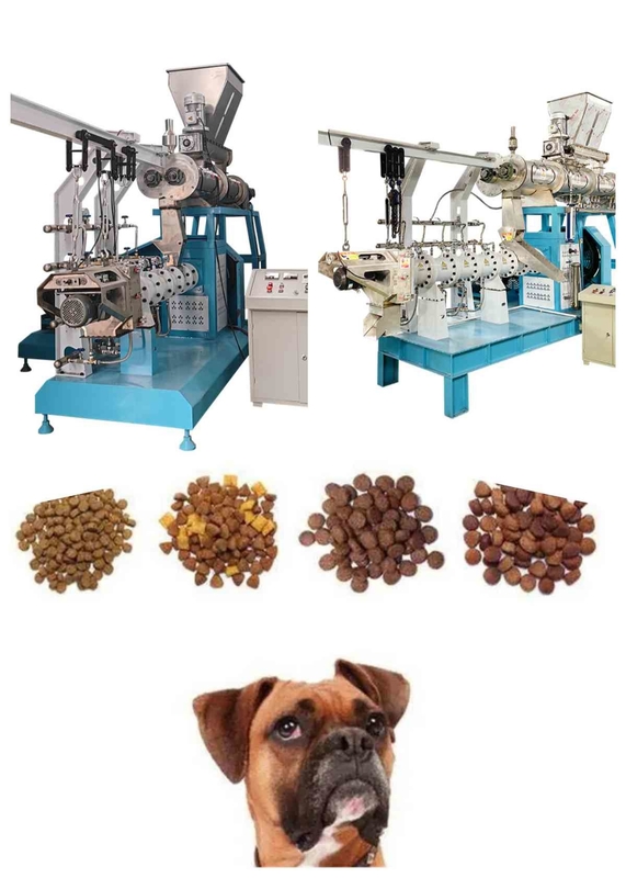 moulin jumeau de granule d'alimentation de crevette de vis des poissons 500-1000kg/H d'extrudeuse sèche d'alimentation