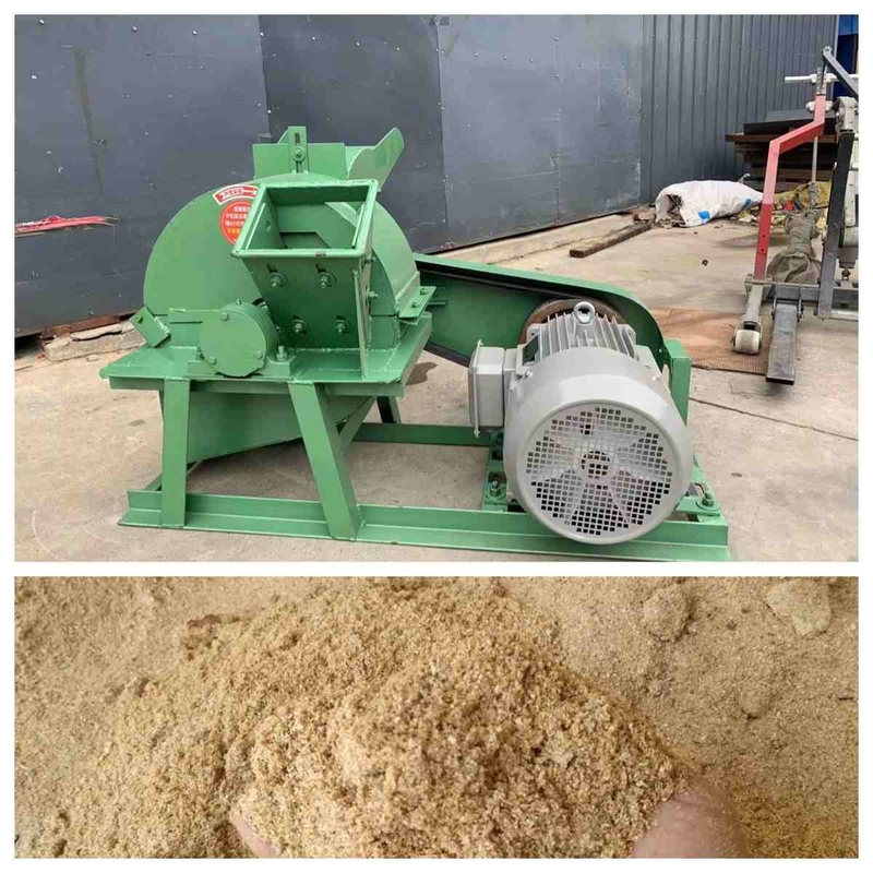 broyeur en bois de Ginder Shedder de machine de sciure de rondin de 500kg/H 11kw petit pour la sciure en bois
