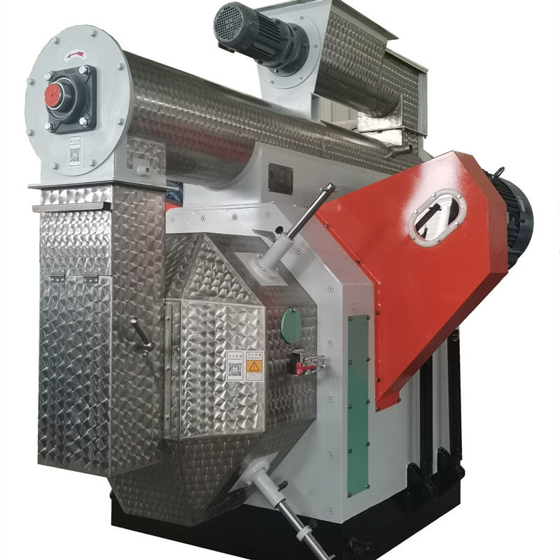 alimentation des animaux Ring Die Pellet Machine 55kw de moulin horizontal du granule 0.8-4t/H