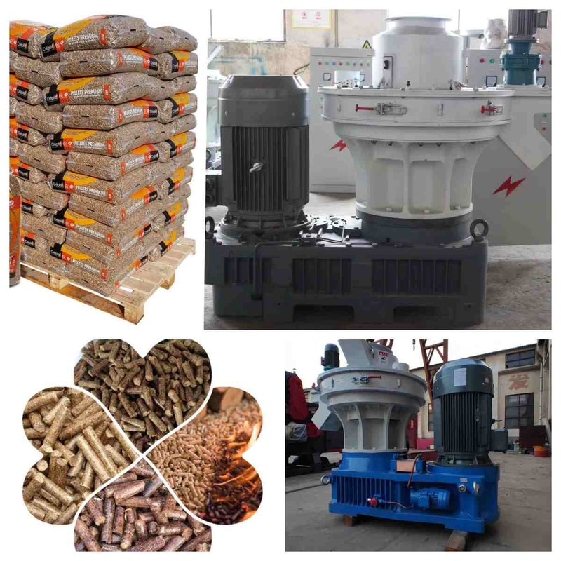 granule de cosse de riz en bois de 1-1.5ton/H Ring Die Pellet Mill Machine faisant la machine