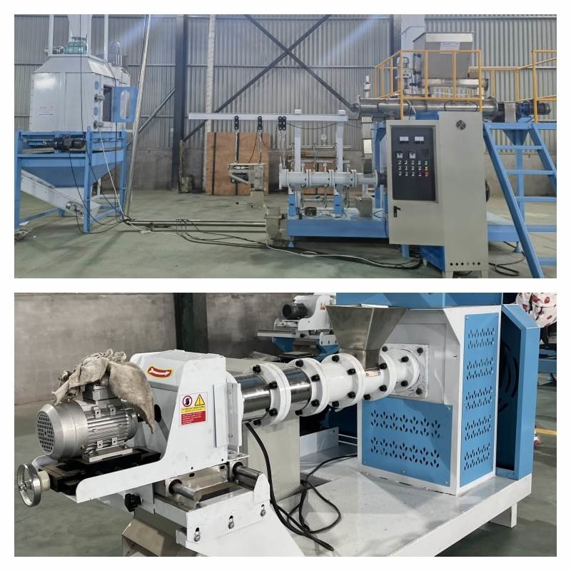 Alimentation sûre de poissons des poissons 5.5-160KW d'extrudeuse sèche d'alimentation petite faisant la machine