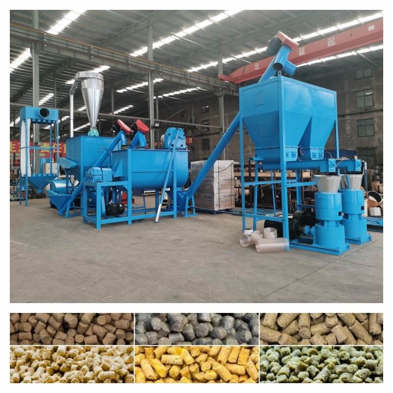 Granule de la volaille 500-800KG/H faisant à machine 7.5-30kw la chaîne de production d'alimentation des animaux