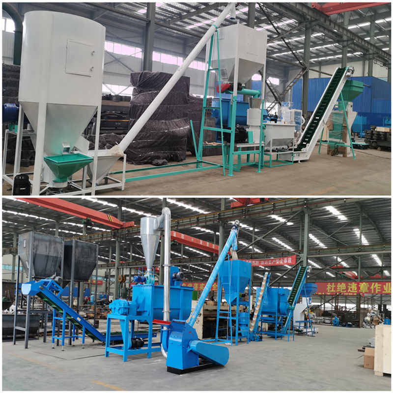 0.5-30 tonnes/h ligne de production de granulés pour aliments pour animaux avec moulin à granulés à anneaux