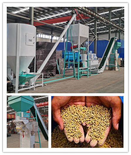 1-12 mm Taille finale des granulés Anneau de granulation de type moulin à granulés ligne de granulation pour aliments pour animaux