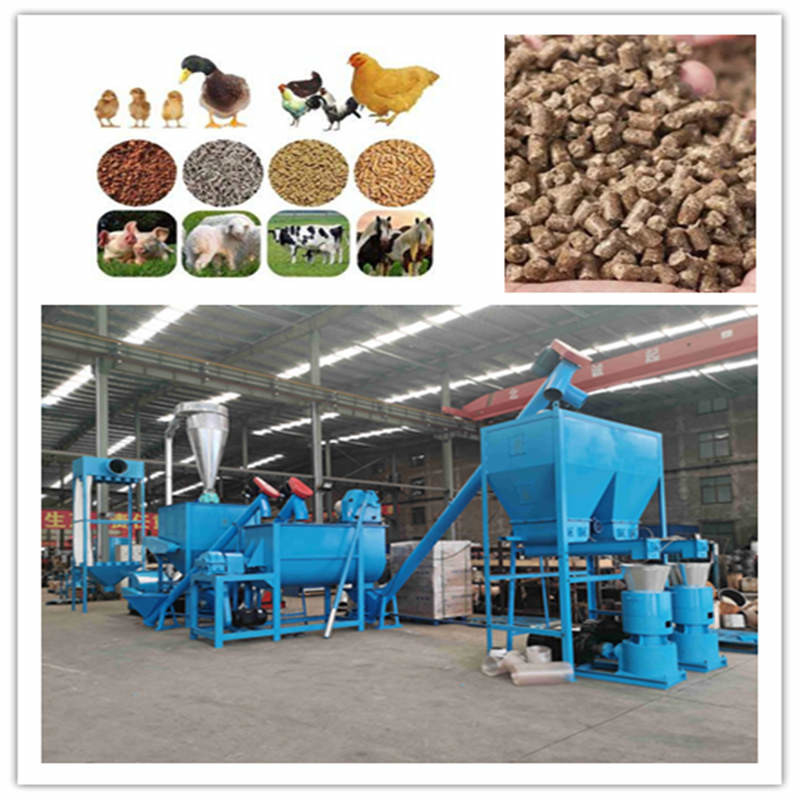 0.5-30 tonnes/h ligne de production de granulés pour aliments pour animaux avec moulin à granulés à anneaux