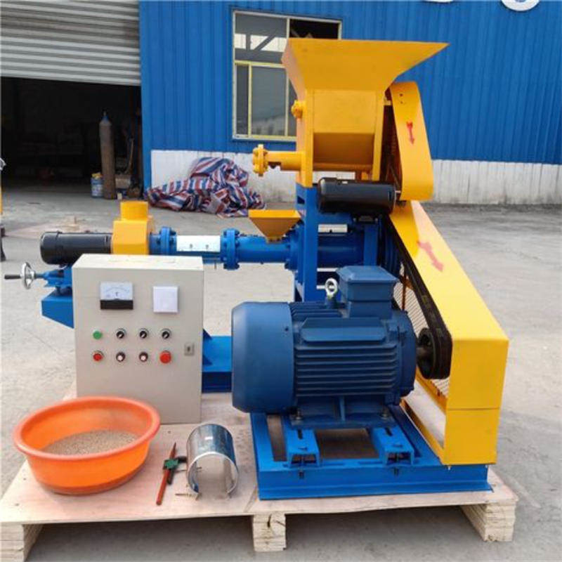 Extrudeuse simple de nourriture pour poissons à base de tiges sèches Pellets flottants de nourriture pour poissons 60-80 kg/heure Fabrication de granulés