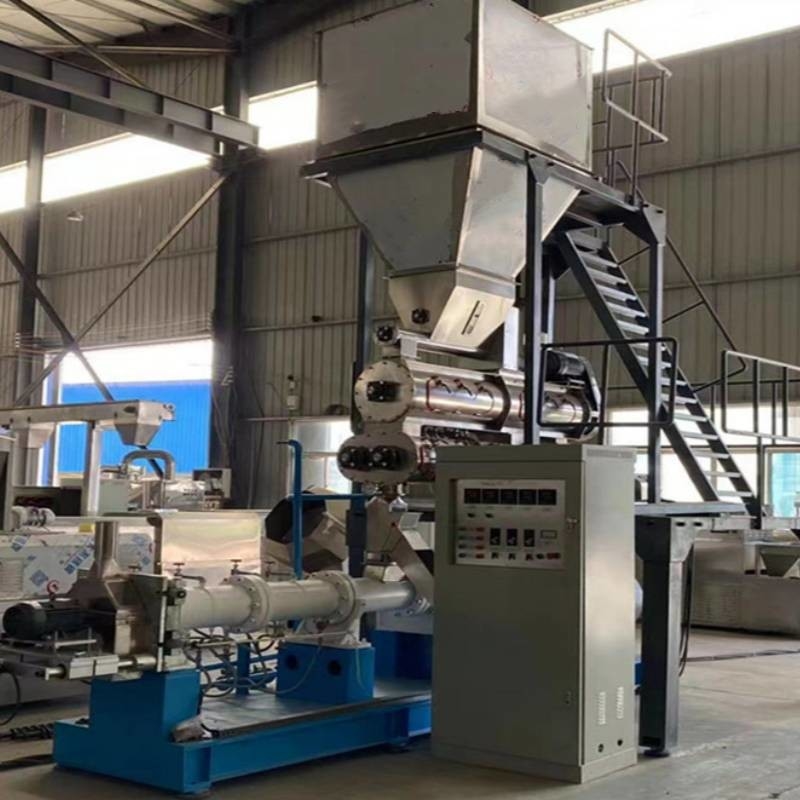 45-50 kg/h Machine d'extrusion flottante pour aliments pour poissons Ligne de production flottante pour aliments pour poissons en acier inoxydable