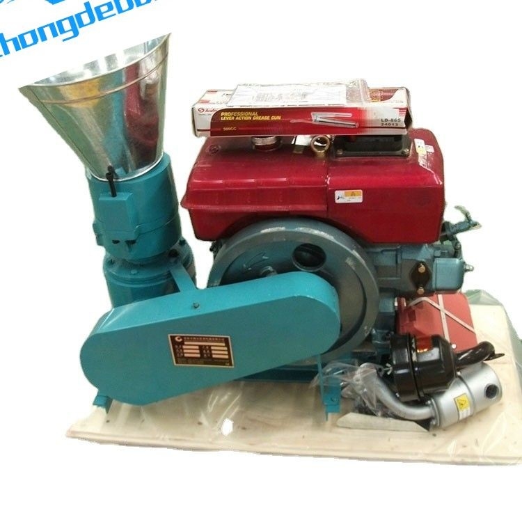 Moteur à moteur diesel, machine à pelleter du bois 60-800 kg/h Pour l'alimentation des volailles