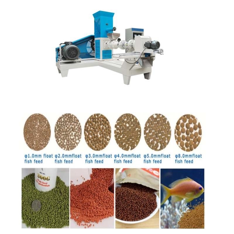 Extrudeuse à vis unique de type sec pour les aliments pour animaux de compagnie pour les petites entreprises et les exploitations agricoles