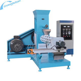 Extrudeuse à vis à 600-1200 kg/h pour la production d'aliments pour animaux de compagnie et poissons flottants 55kw