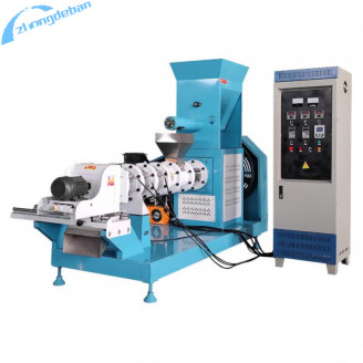 Extrudeuse à vis à 600-1200 kg/h pour la production d'aliments pour animaux de compagnie et poissons flottants 55kw