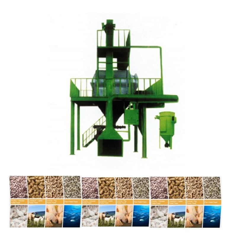 Ligne de production de granulés d'aliments pour animaux de 1 à 12 mm