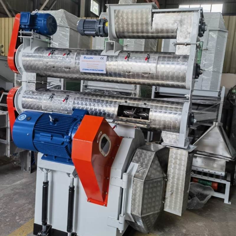 HKJ-250 avec conditionneur unique Moulin à granulés pour la volaille Moulin à granulés pour la volaille Moulin à granulés pour l'anneau Moulin à granulés pour la volaille