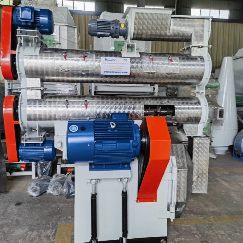 HKJ-250 avec conditionneur unique Moulin à granulés pour la volaille Moulin à granulés pour la volaille Moulin à granulés pour l'anneau Moulin à granulés pour la volaille