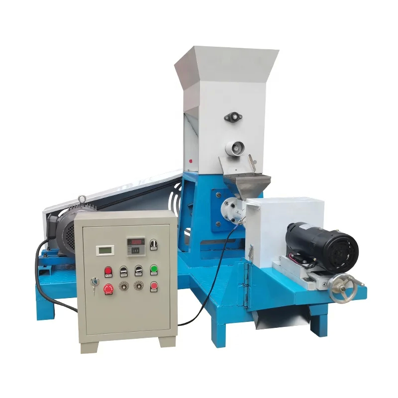 50~2000kg/h Extrudeuse d'alimentation pour poissons en acier inoxydable chauffage à la vapeur électrique à vis simple ou double