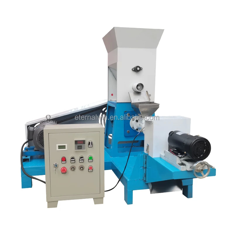 Contrôle numérique de la température 220V/380V Machine d'extrusion de nourriture pour animaux de compagnie 5,5-132kw Puissance 40-2000kg/h Capacité