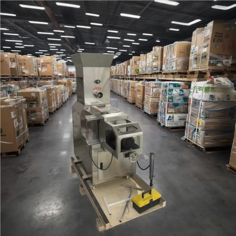 Machine d'extrusion automatique en acier inoxydable Boules de maïs en poudre Snacks