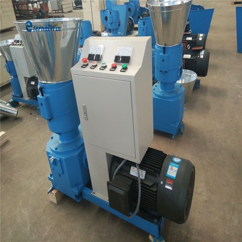 200-300 KG/H Capacité machine de broyeur à granulés de fourrage machine de transformation d'aliments pour oiseaux d'animaux à haute productivité 7.5kw moteur