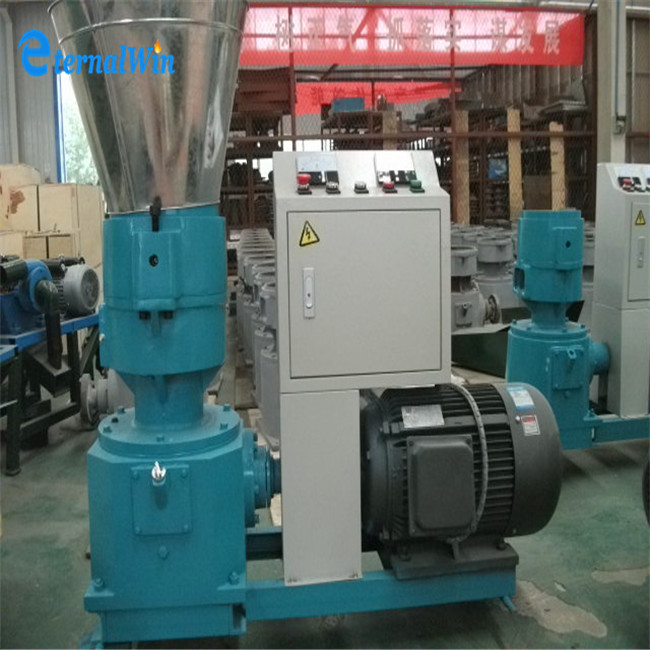 200-300 KG/H Capacité machine de broyeur à granulés de fourrage machine de transformation d'aliments pour oiseaux d'animaux à haute productivité 7.5kw moteur
