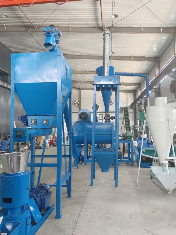 Ligne de granulation d'aliments pour animaux personnalisable avec guide d'installation par ingénieur et alimentation 380V/50Hz/3 phases